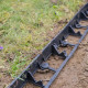 Garden border 58x1000mm, RIM-BORD, black, OBRB58