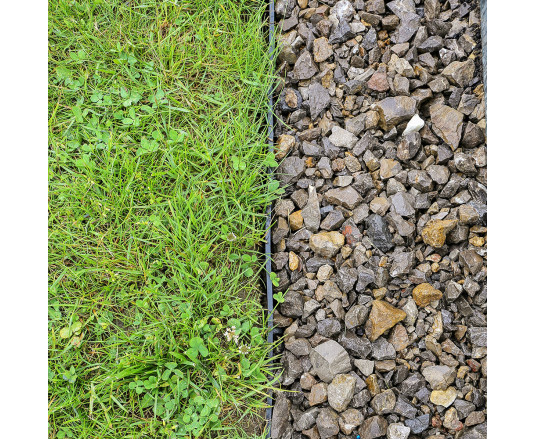 Garden border 58x1000mm, RIM-BORD, black, OBRB58