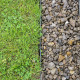 Garden border 58x1000mm, RIM-BORD, black, OBRB58