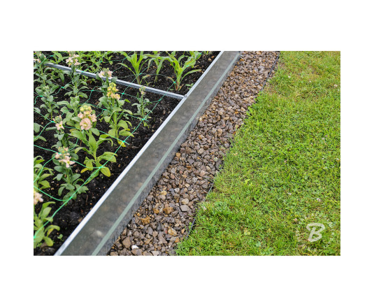 Garden border 58x1000mm, RIM-BORD, black, OBRB58