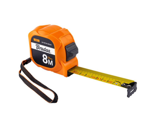 Рулетка на катушке, конец из нержавеющей стали, TINY 8м/25мм, DIY-MT30-0825/K