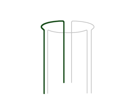 Plant support ring 1/3 circle, 130cm, Ø40cm, TYRP340130