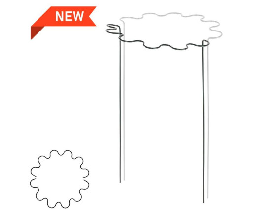 Wavy ring plant support 1/2 circle, Ø 30 cm, height 35 cm, TYRP4F3035