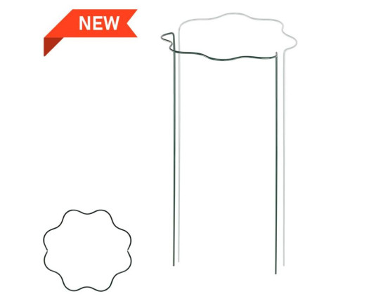 Wavy ring plant support 1/2 circle, Ø 30 cm, height 55 cm, TYRP4F3055