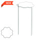 Wavy ring plant support 1/2 circle, Ø 30 cm, height 55 cm, TYRP4F3055