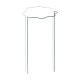 Wavy ring plant support 1/2 circle, Ø 30 cm, height 100 cm, TYRP4F30100