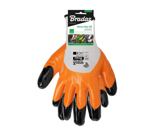 Перчатки защитные NITROX CLAW FULL, нитрил, размер 8, RWNCF8